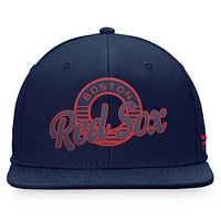 Casquette Snapback Fanatics pour hommes, bleu marine, Boston Red Sox Circle Script