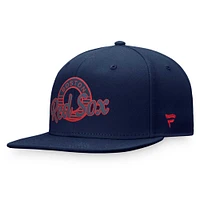 Casquette Snapback Fanatics pour hommes, bleu marine, Boston Red Sox Circle Script