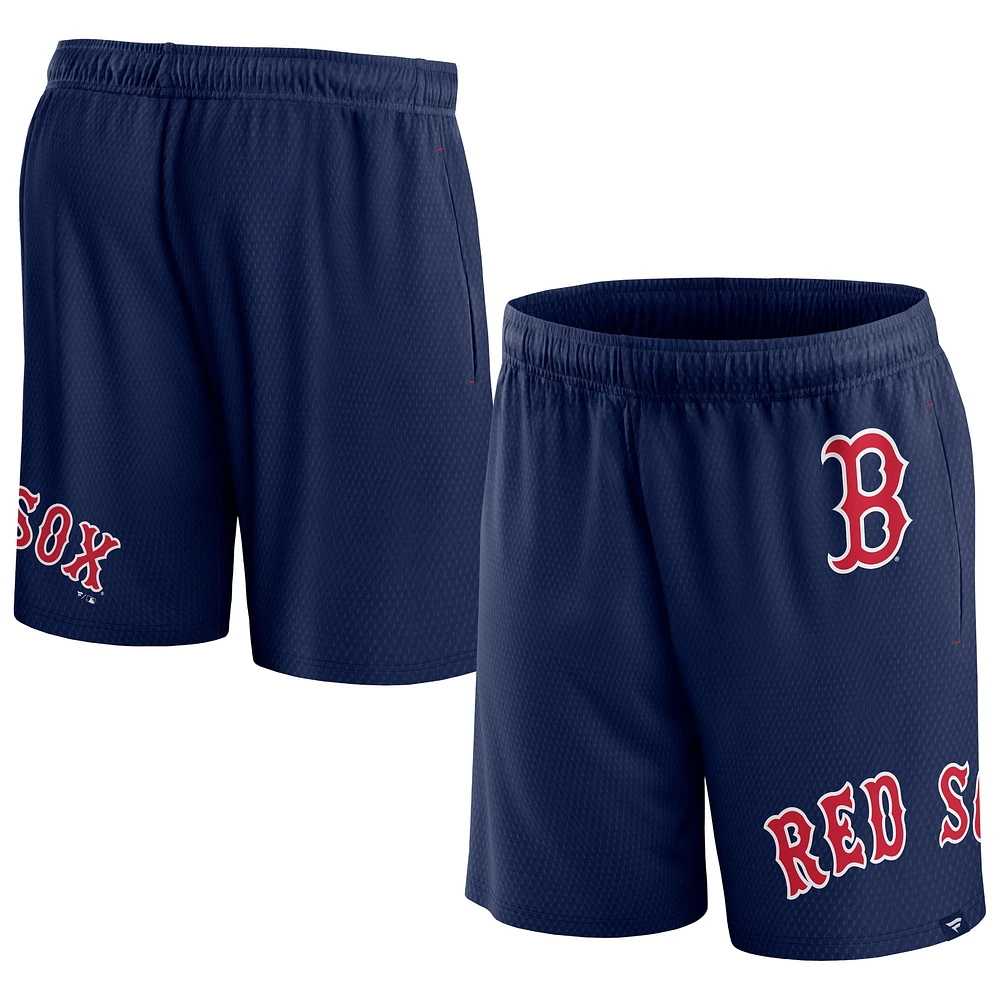 Men's Fanatics  Navy Boston Red Sox Clincher Mesh Shorts