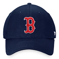 Casquette réglable Fanatics Navy Boston Red Sox Cooperstown Collection Core pour hommes