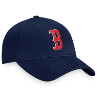 Casquette réglable Fanatics Navy Boston Red Sox Cooperstown Collection Core pour hommes