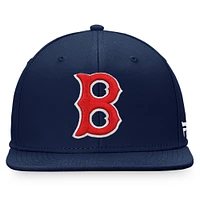 Casquette Snapback Fanatics Navy Boston Red Sox Cooperstown Collection Core pour hommes