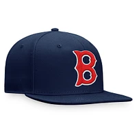 Casquette Snapback Fanatics Navy Boston Red Sox Cooperstown Collection Core pour hommes