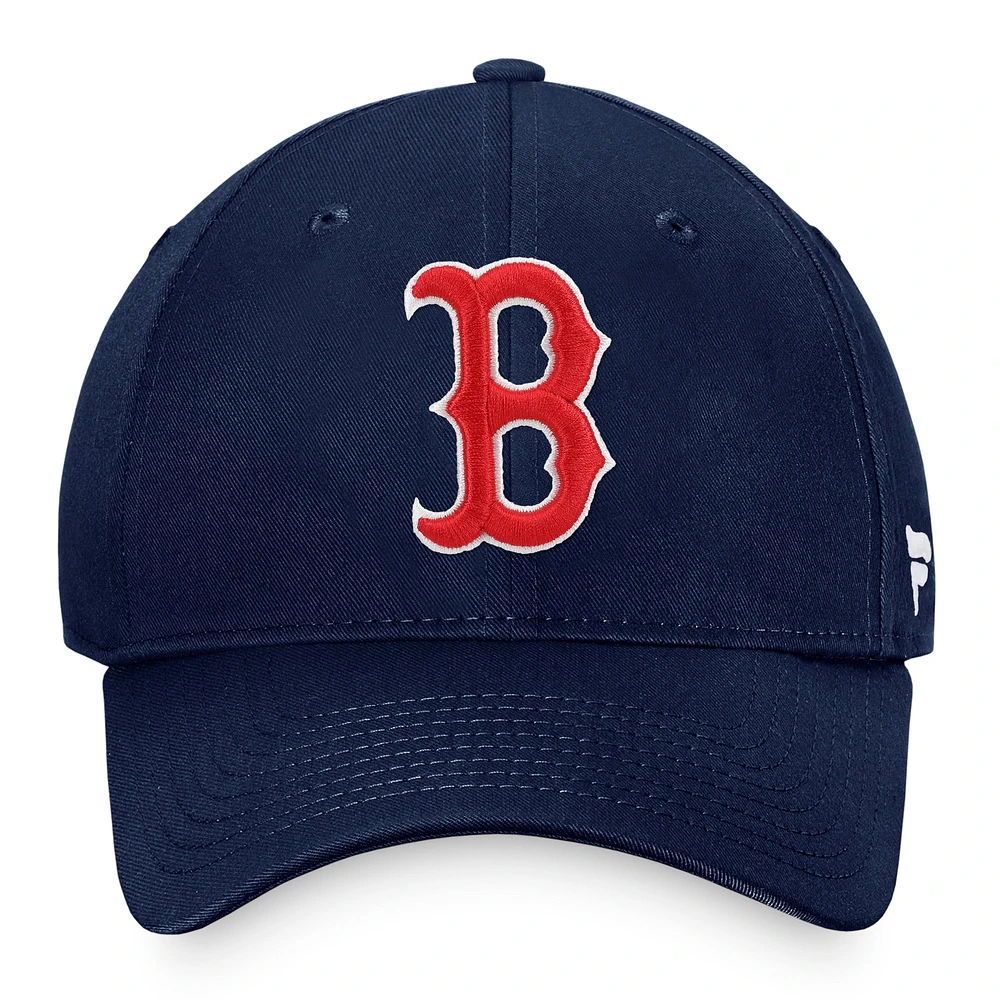 Casquette réglable Fanatics Navy Boston Red Sox Core pour hommes