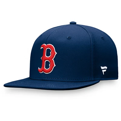 Casquette Snapback réglable Fanatics Navy Boston Red Sox Core pour hommes