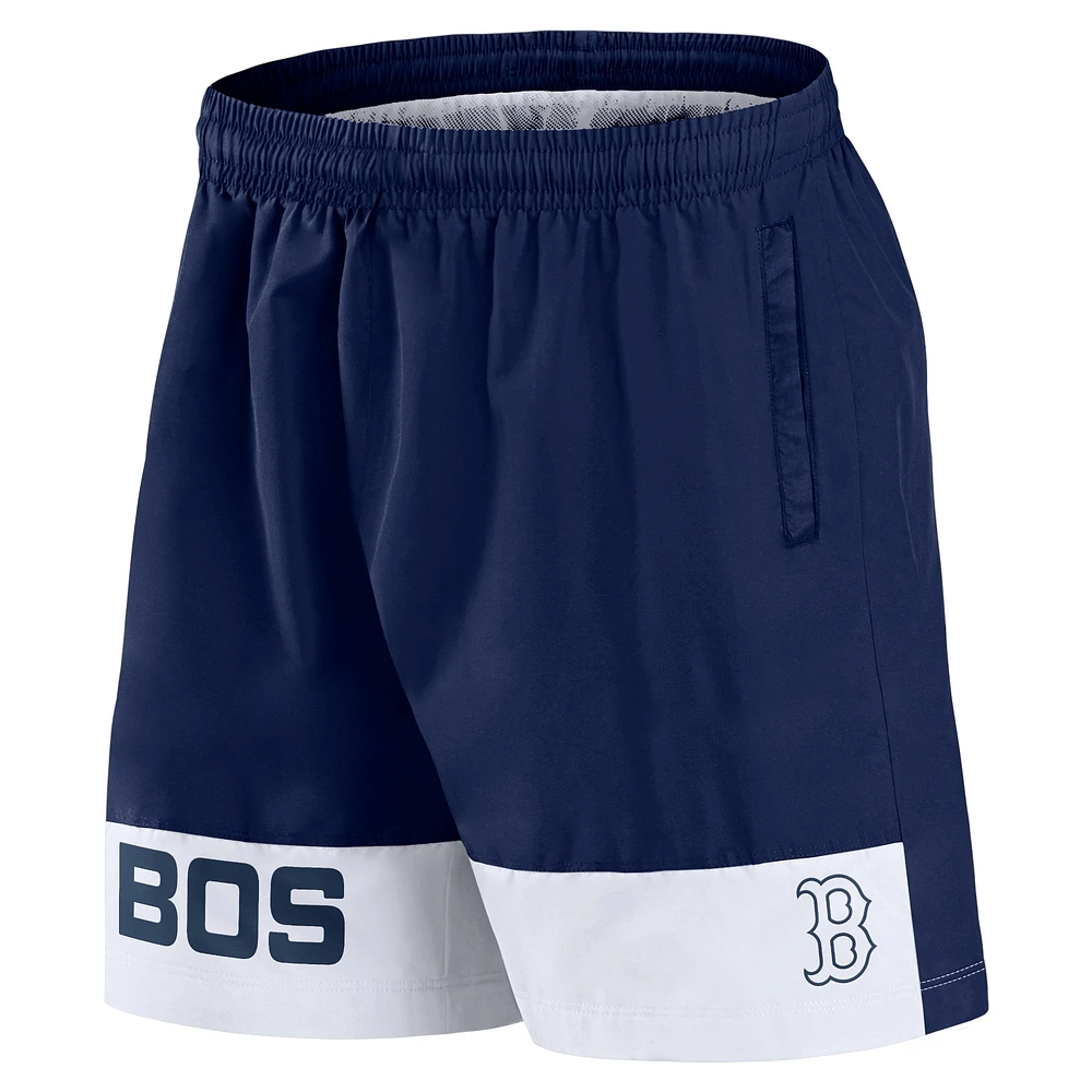 Short de bain Fanatics pour hommes bleu marine Boston Red Sox Elements