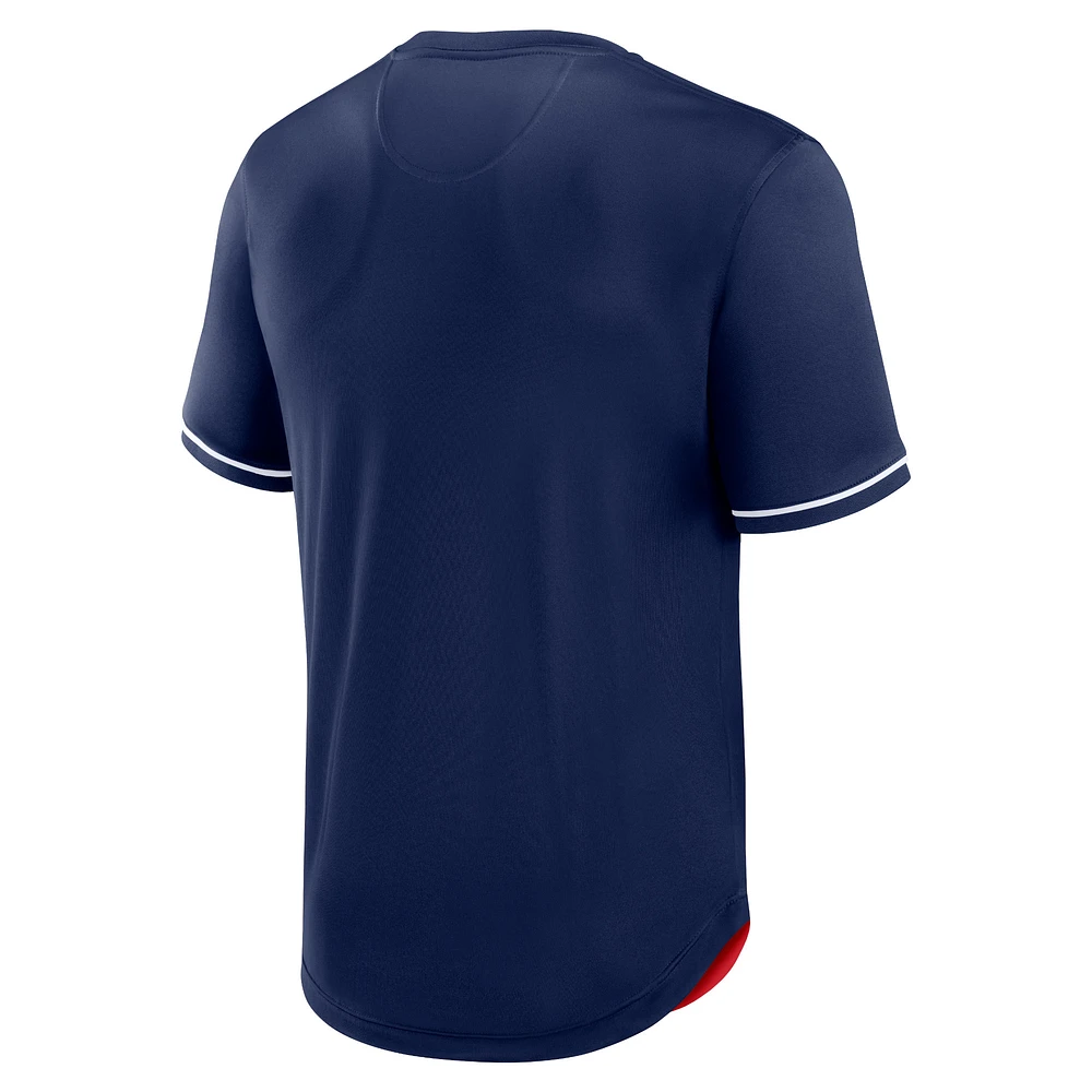 Men's Fanatics Navy Boston Red Sox Fantastic Finish Fashion Top