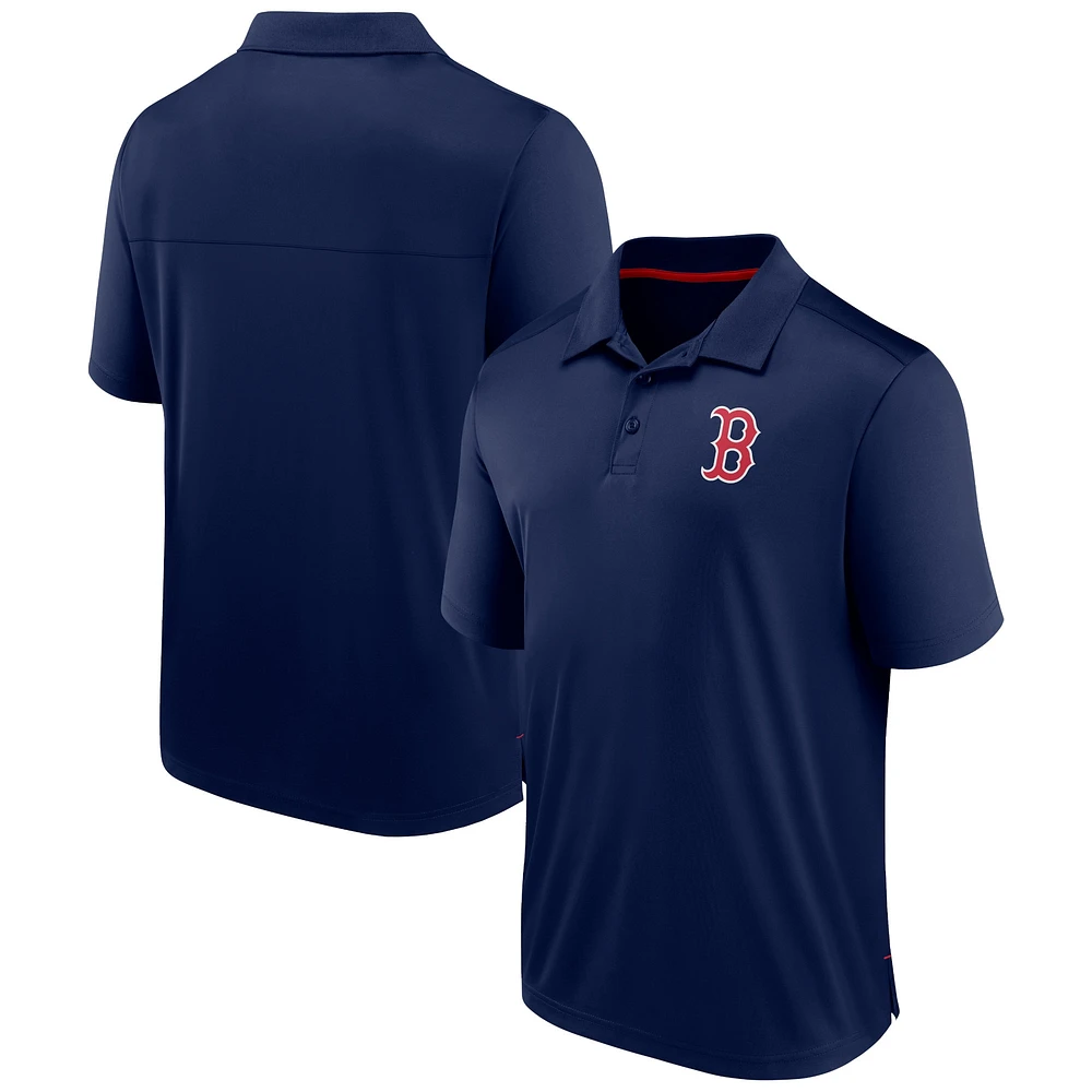 Polo ajusté bleu marine Boston Red Sox Fanatics pour homme