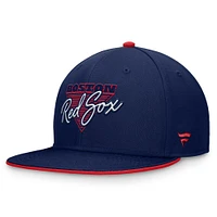 Casquette ajustée Fanatics Navy Boston Red Sox Fundamental Tri-Script pour hommes