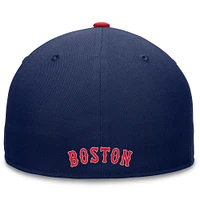 Casquette ajustée Fanatics Navy Boston Red Sox Fundamental Tri-Script pour hommes