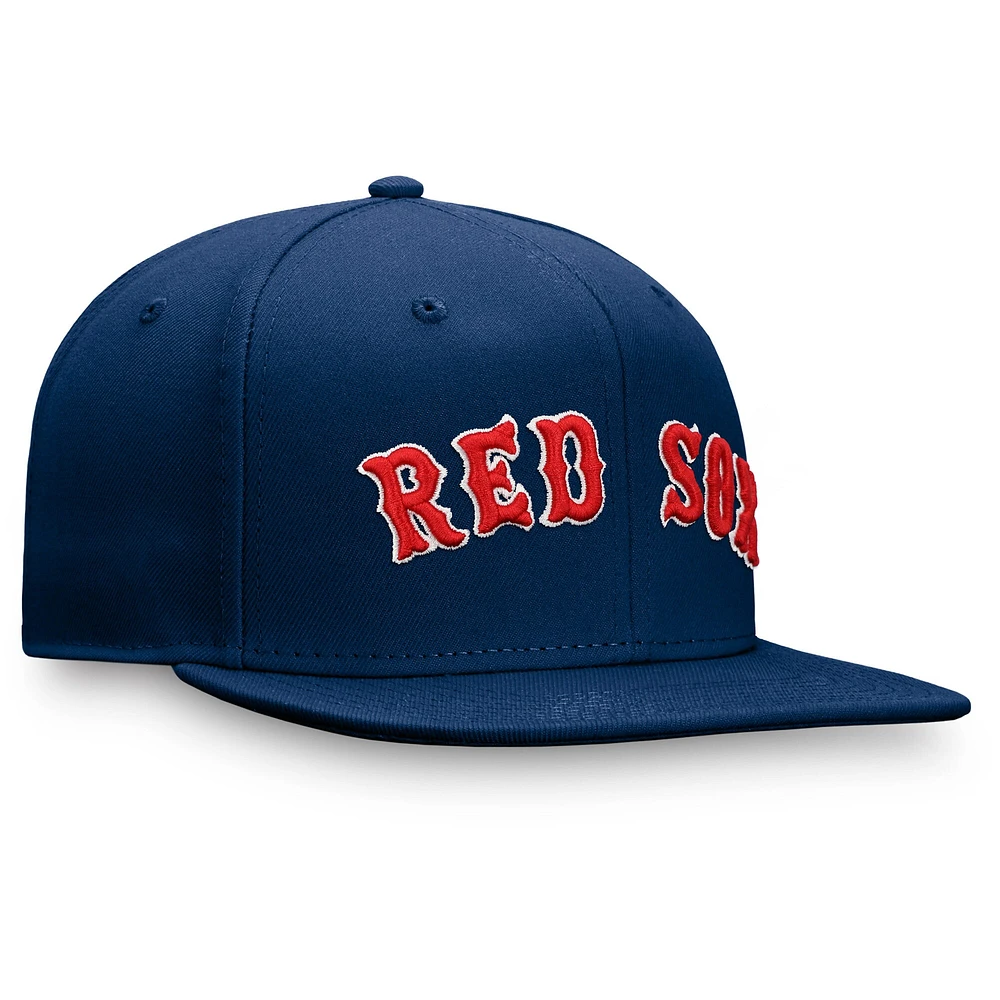 Casquette ajustée Fanatics Navy Boston Red Sox Team Core pour hommes