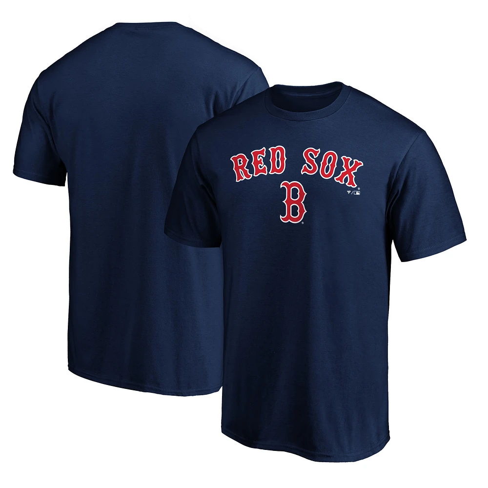 T-shirt avec logo de l'équipe des Red Sox Boston Fanatics pour hommes, bleu marine