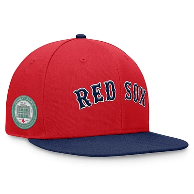 Men's Fanatics Red Boston Sox Fundamental Two-Tone Fitted Hat