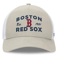 Men's Fanatics Stone Boston Red Sox A-Frame Trucker Adjustable Hat