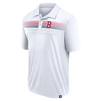 Polo Interlock Fanatics pour hommes blanc des Red Sox de Boston Big & Tall Victory For Us