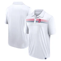 Polo Interlock Fanatics pour hommes blanc des Red Sox de Boston Big & Tall Victory For Us