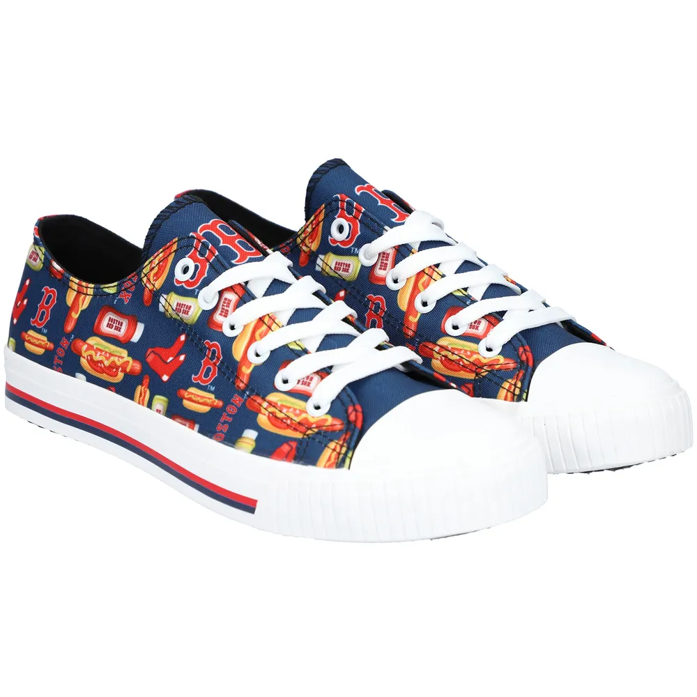 Women's FOCO Chicago Cubs Glitter Sneakers in White