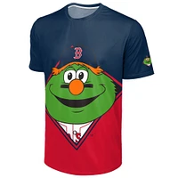 T-shirt FOCO bleu marine/rouge pour homme avec grand logo des Red Sox de Boston