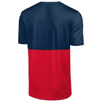 T-shirt FOCO bleu marine/rouge pour homme avec grand logo des Red Sox de Boston