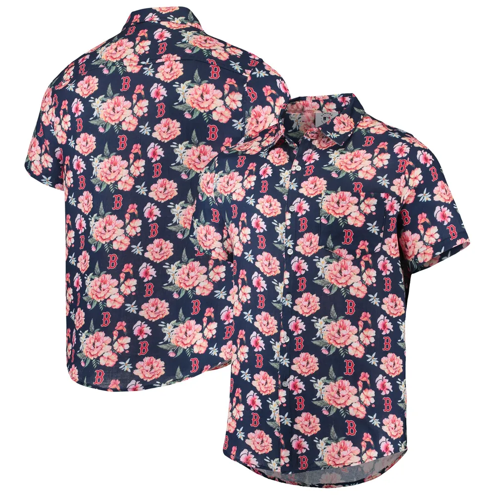 Men's Wes & Willy Orange Syracuse Orange Floral Button-Up Shirt