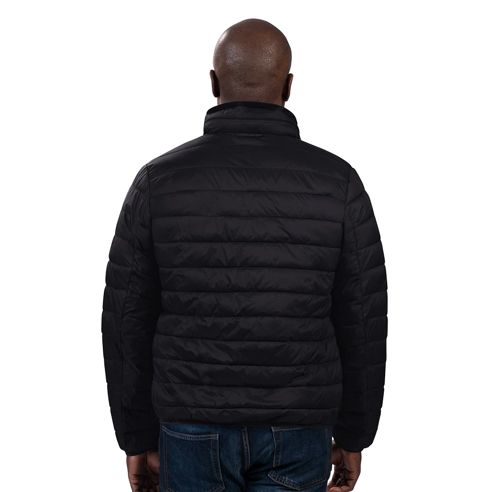 Men's G-III Sports by Carl Banks Black Boston Red Sox Packable Neck Pillow Full-Zip Puffer Jacket