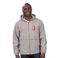 Men's G-III Sports by Carl Banks  Gray Boston Red Sox Full-Zip Rain Jacket