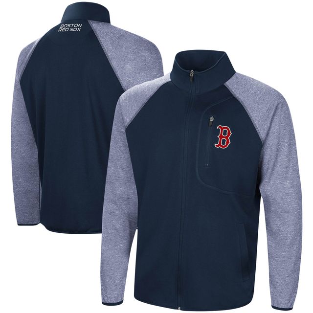 Men's G-III Sports by Carl Banks Red/Gray Boston Red Sox Southpaw Reversible Full-Zip Raglan Hoodie - Jacket Size: Medium