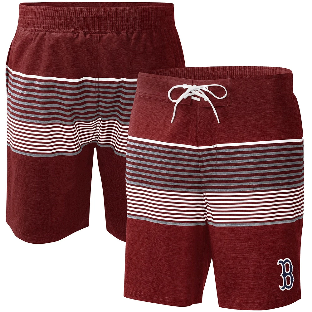 Men's G-III Sports by Carl Banks  Red Boston Sox Coastline Volley Swim Shorts