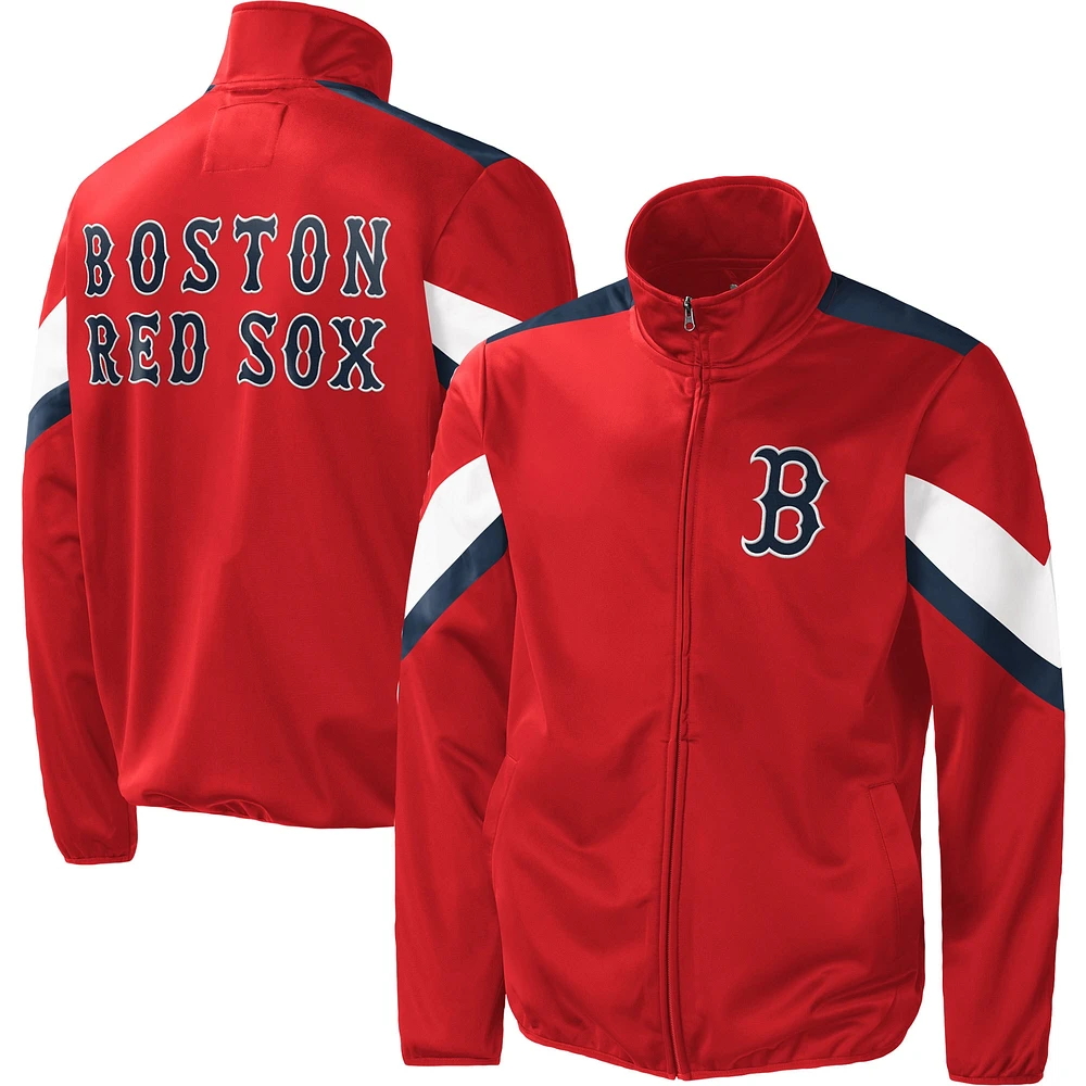 Men's G-III Sports by Carl Banks Red Boston Sox Earned Run Full-Zip Jacket