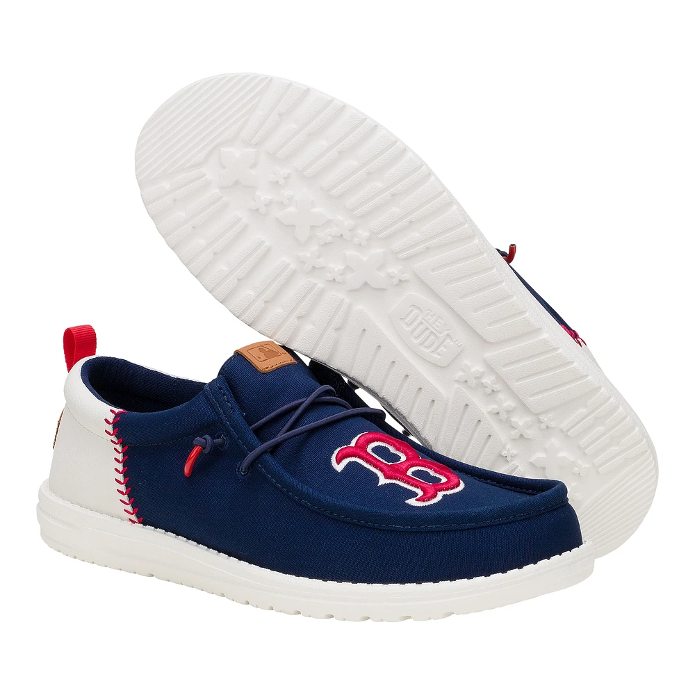 Men's Hey Dude Navy Boston Red Sox Wally Casual Shoes