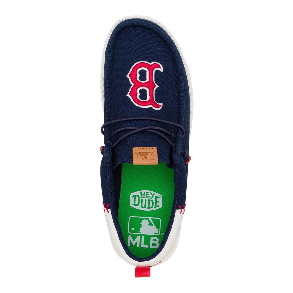 Men's Hey Dude Navy Boston Red Sox Wally Casual Shoes