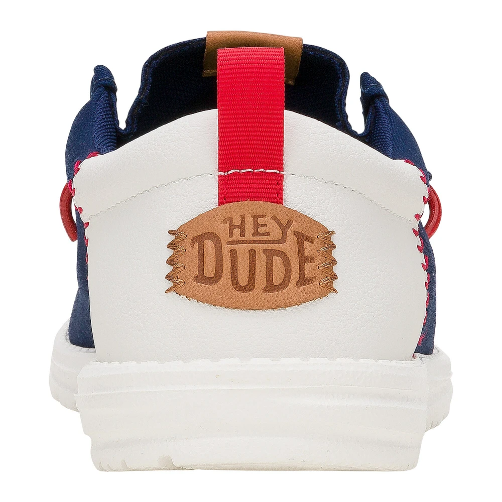 Men's Hey Dude Navy Boston Red Sox Wally Casual Shoes