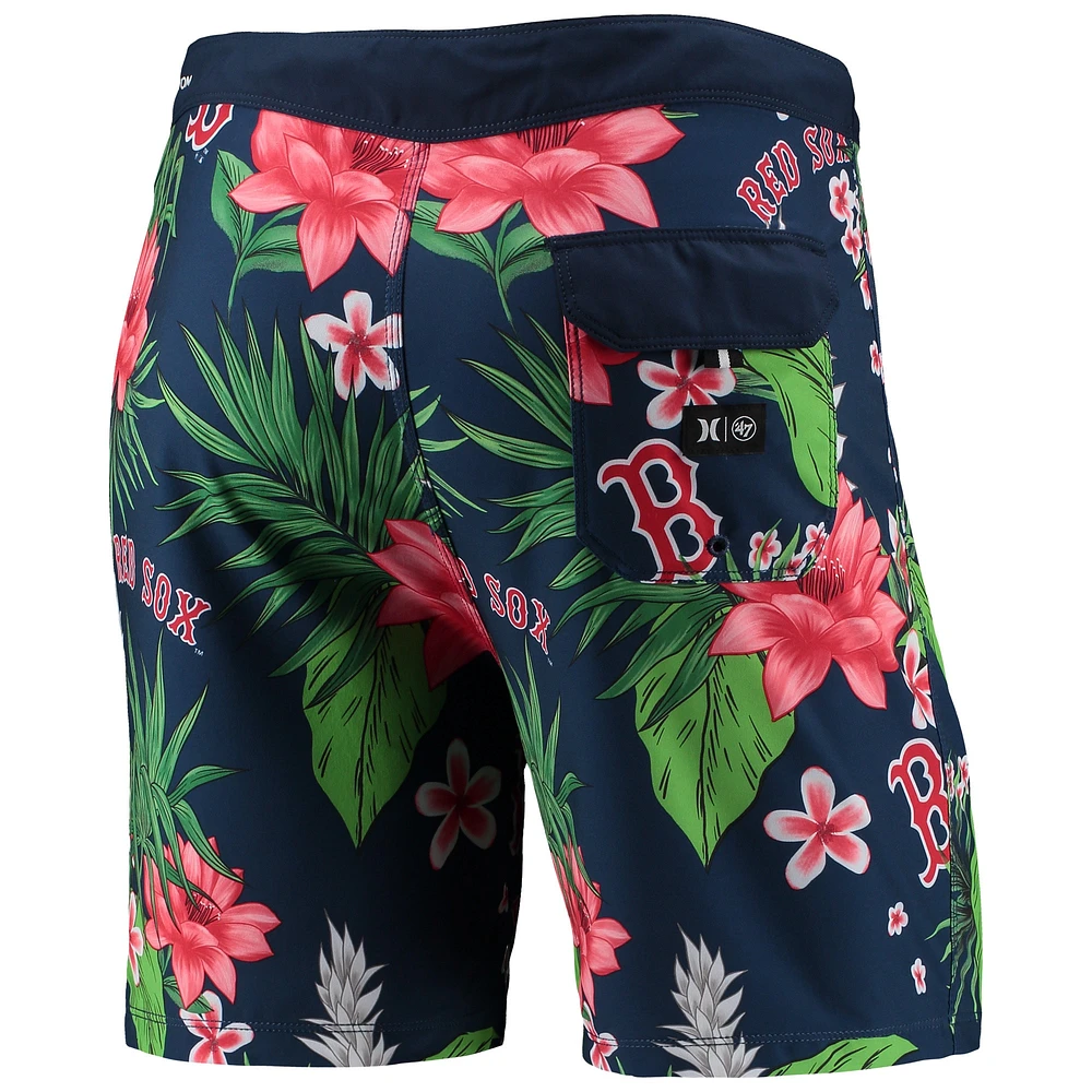 Short de bain pour homme Hurley x '47 Navy Boston Red Sox Phantom Tailgate