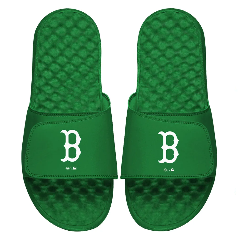 Lids Boston Red Sox ISlide St. Patrick's Day Slide Sandals - Kelly Green