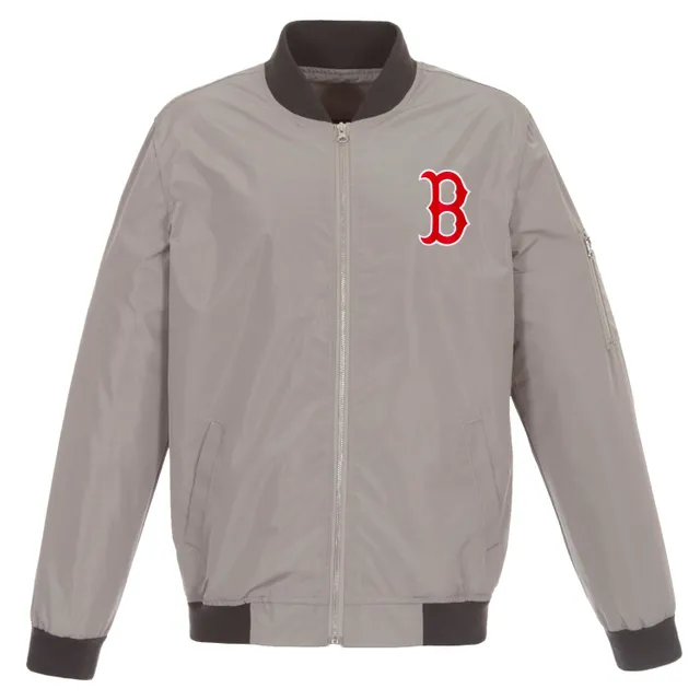 JH Design Officially Licensed MLB Red Sox Ladies Jacket W Fleece & Nylon Sides - Small