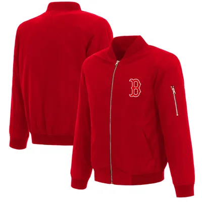 Boston Red Sox JH Design Full-Zip Nylon Bomber Jacket