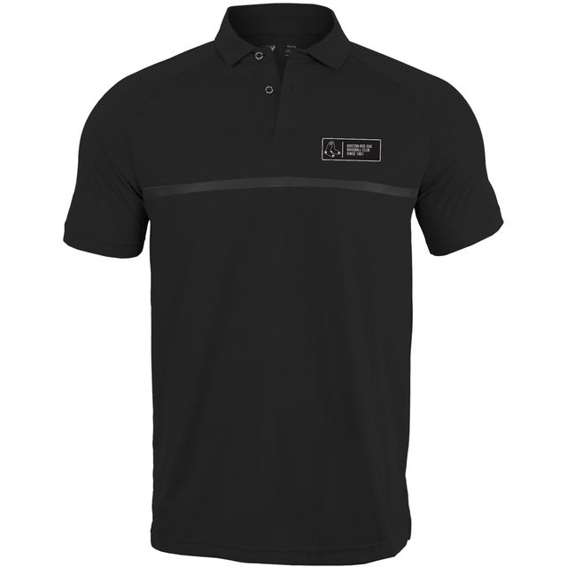 Hommes Levelwear Black Boston Red Sox Blackout Sector - Polo