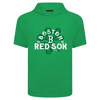 Men's Levelwear Green Boston Red Sox St. Patrick's Day Phase Shamrock Short Sleeve T-Shirt Hoodie