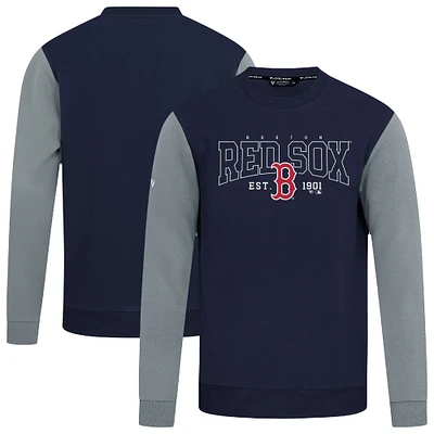 Men's Levelwear Navy Boston Red Sox Accolade Ultimate Textbook Pullover Sweatshirt