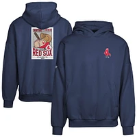 Men's Levelwear  Navy Boston Red Sox Contact Pro Card Pullover Hoodie
