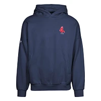 Men's Levelwear  Navy Boston Red Sox Contact Pro Card Pullover Hoodie