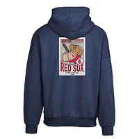Men's Levelwear  Navy Boston Red Sox Contact Pro Card Pullover Hoodie