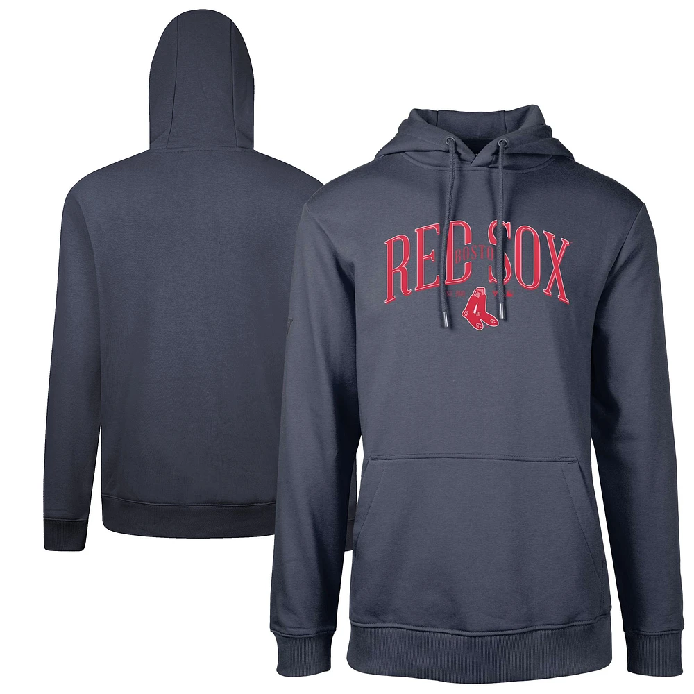 Men's Levelwear Navy Boston Red Sox Cooperstown Collection Podium Retro Pullover Hoodie