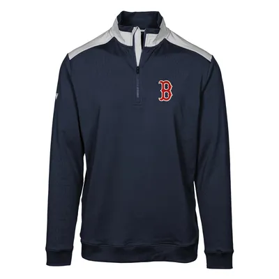 Boston Red Sox Levelwear Manifest Quarter-Zip Pullover Top - Navy