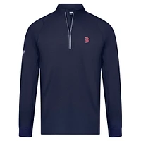 Men's Levelwear Navy Boston Red Sox Theory Insignia 2.0 Quarter-Zip Pullover Top