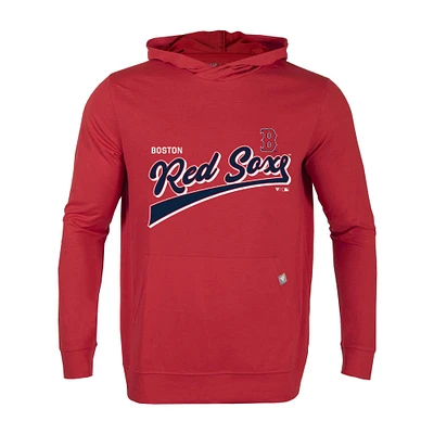 Men's Levelwear Red Boston Sox Relay Vintage Team 2.0 Pullover Hoodie