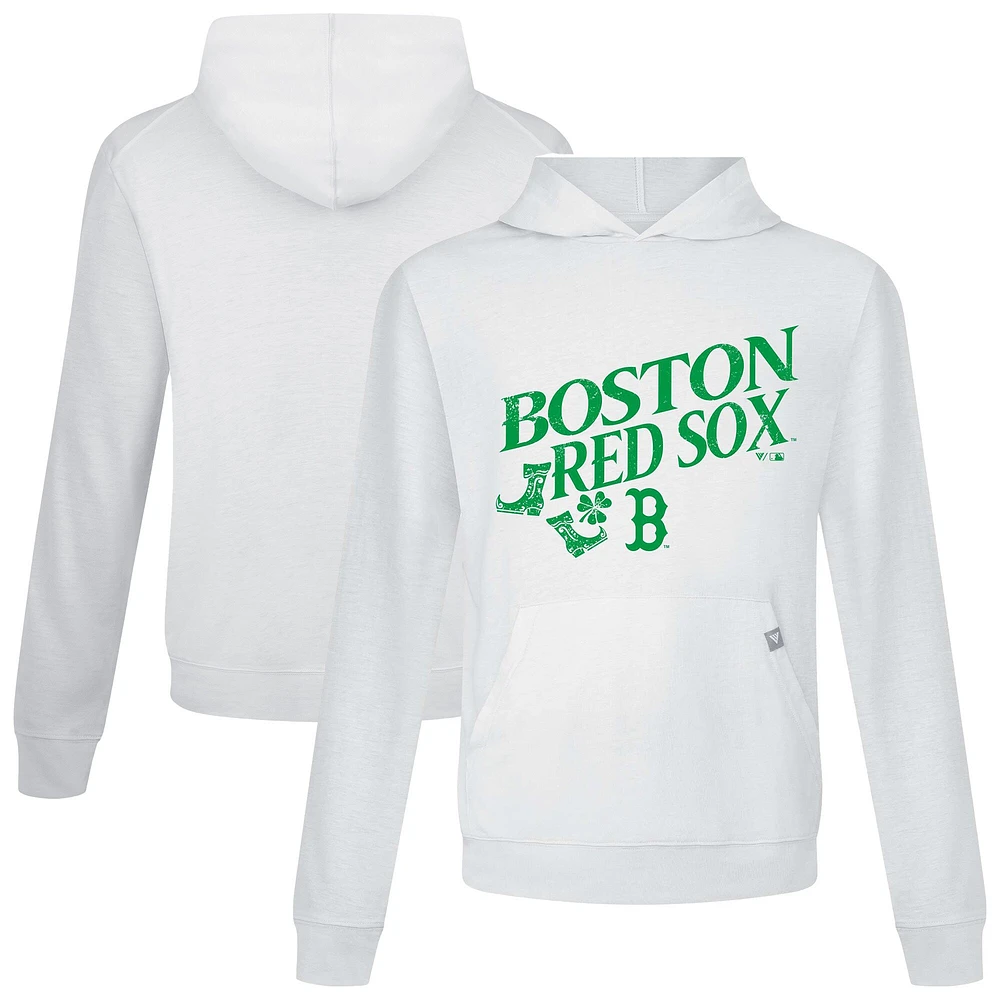 Sweat à capuche blanc pour homme Boston Red Sox St. Patrick's Day Relay Boots Levelwear