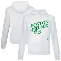 Sweat à capuche blanc pour homme Boston Red Sox St. Patrick's Day Relay Boots Levelwear
