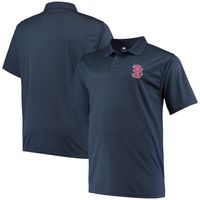 Men's Majestic Navy Boston Red Sox Big & Tall Alternate Logo Solid Birdseye Polo