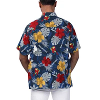 Chemise boutonnée pour hommes Margaritaville Navy Boston Red Sox Island Life Floral Party